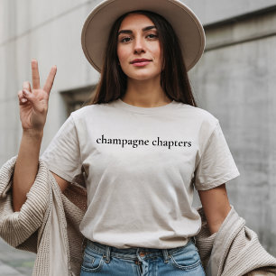 Camiseta Capítulos de Champán Camiseta Minimalista