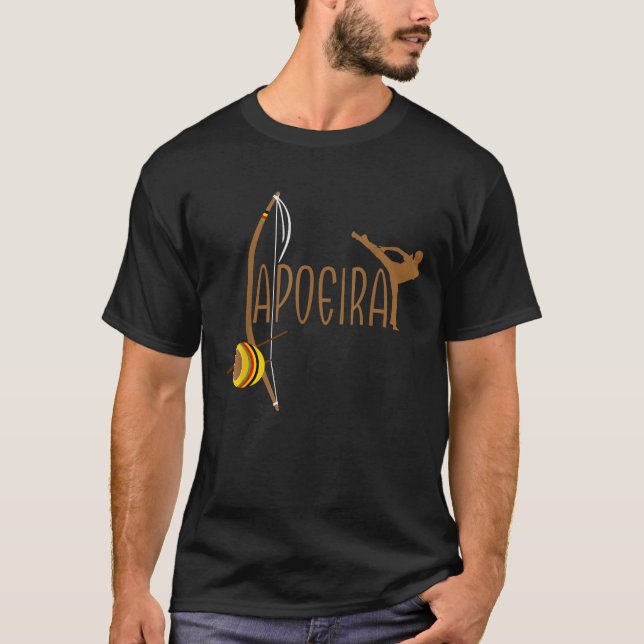 Camiseta Capoeira Athletic Berimbau Instrument Power 2   (Anverso)