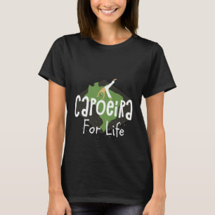 Camiseta Capoeira por vida Fig de danza marcial afro brasil