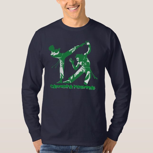 Camiseta Capoeira regional (verde) (Anverso)