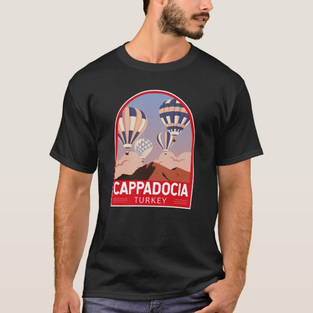 Camiseta Cappadocia Turquía Viaje retro Vintage (Anverso)