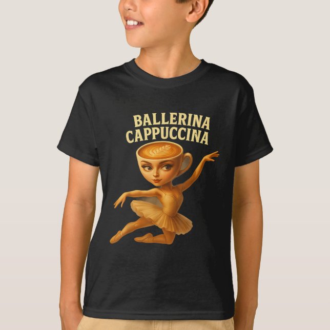 Camiseta Cappuccina Ballerina Cappuccino Ballerina Funny Da (Anverso)