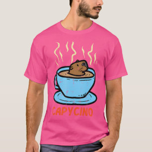 Camiseta Cappuccino Capycino Capicino Coffee Cute Capy Muje