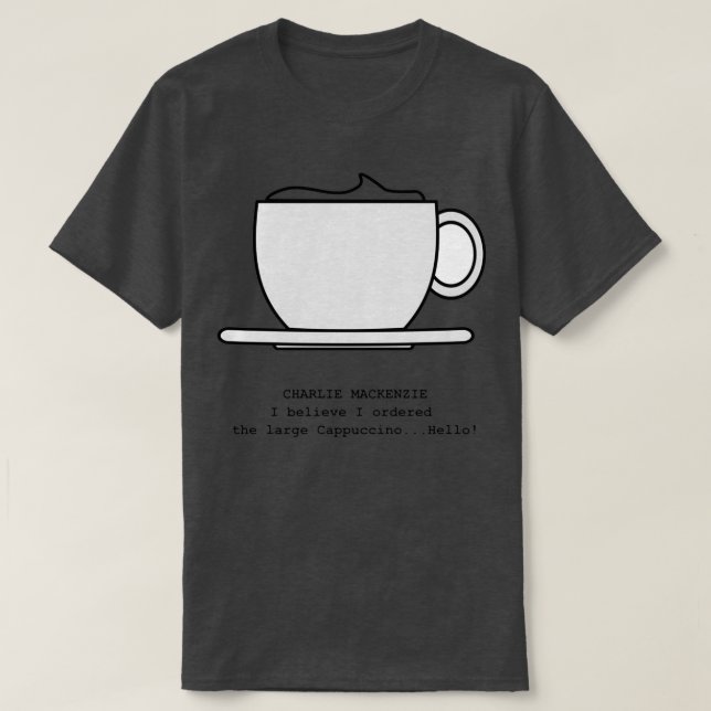 Camiseta Cappuccino grande (Diseño del anverso)
