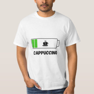 Camiseta 'CAPPUCCINO -tipografía simple única