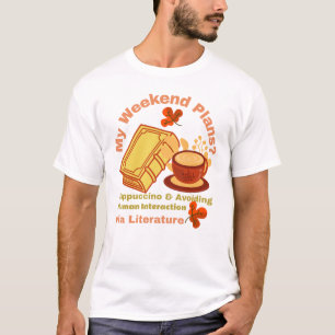 Camiseta Cappuccino y libro