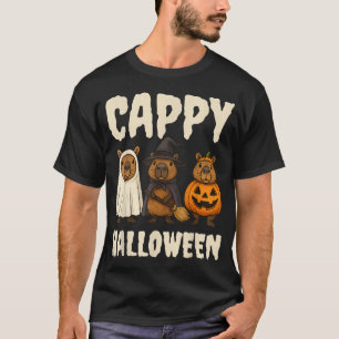 Camiseta Cappy Halloween Capybara Ghost Witch Spokin