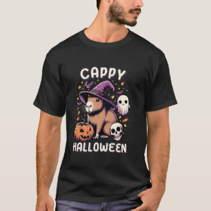 Camiseta Cappy Halloween Costueen Calabaza Funny Capybara H