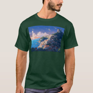 Camiseta Capri Charm Un tributo artístico a la chica de la 