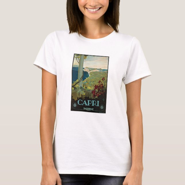 Camiseta Capri Italia Vintage (Anverso)