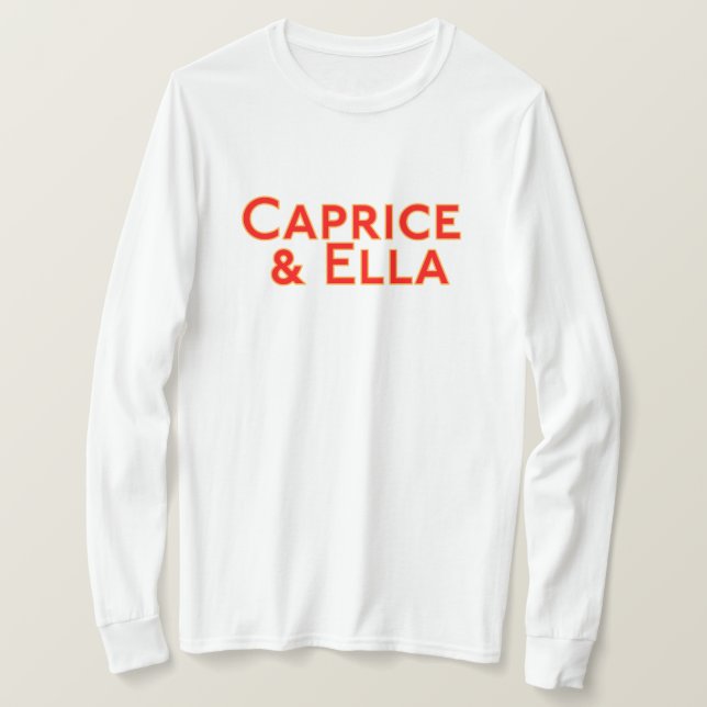 Camiseta Caprice de mujeres y Ella Long Sleeve Tee (Anverso del diseño)