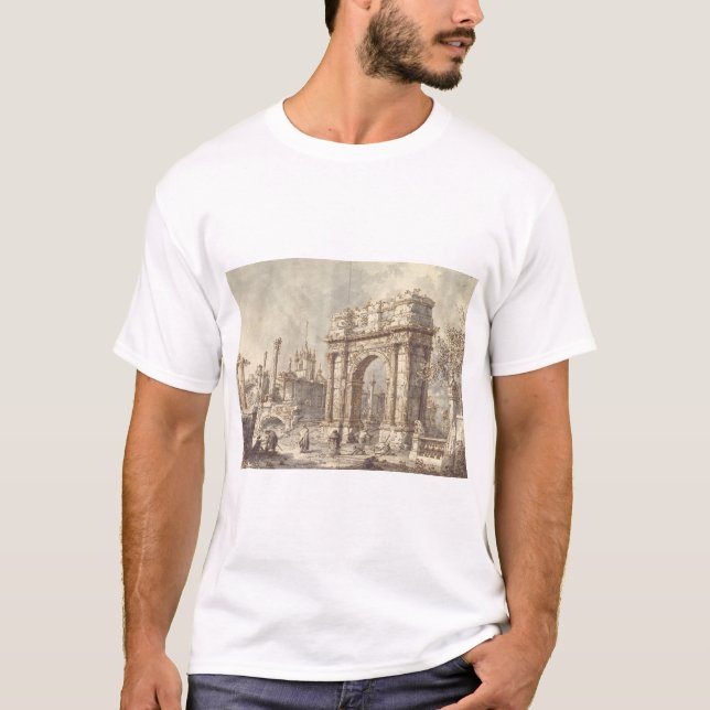 Camiseta Capricho con un Arco de Triunfo Romano (Anverso)