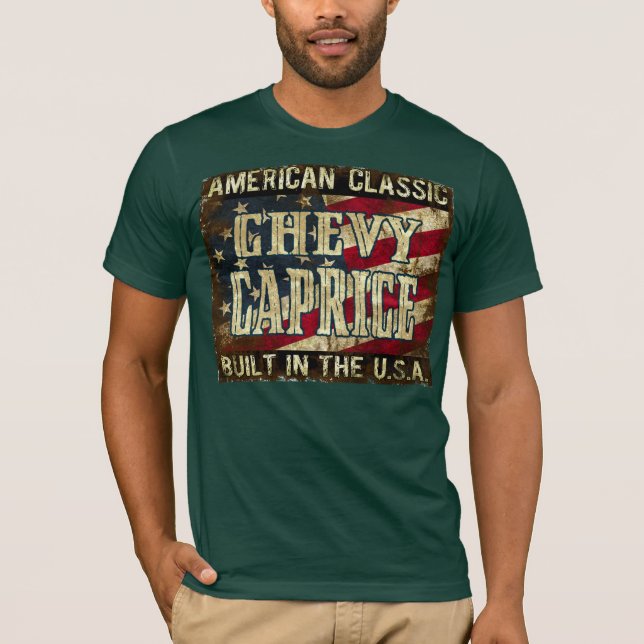 Camiseta Capricho de Chevy - coche clásico construido en (Anverso)