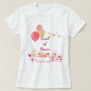 Camiseta Caprichos y Deseos Dulces 16 Cumpleaños Invitada d
