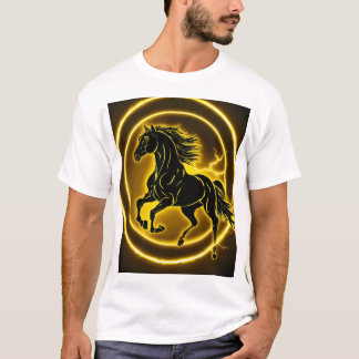 Camiseta caprichosa de caballos