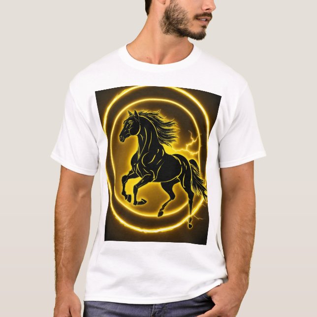 Camiseta caprichosa de caballos (Anverso)