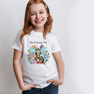 Camiseta Caprichosa gata hada atigrada pastel Floral Fantas