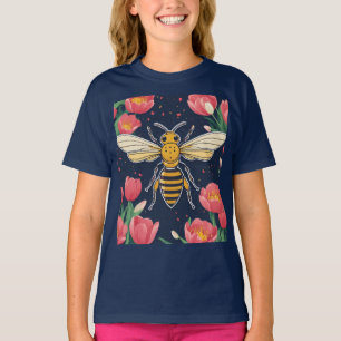 Camiseta caprichosa y de tulipán para niños