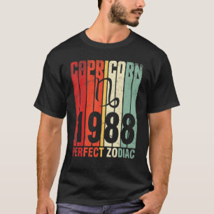 Camiseta Capricorn 1988 Perfect Zodiac Happy Birthday 35 Ye