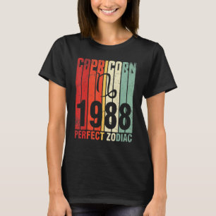 Camiseta Capricorn 1988 Perfect Zodiac Happy Birthday 35 Ye