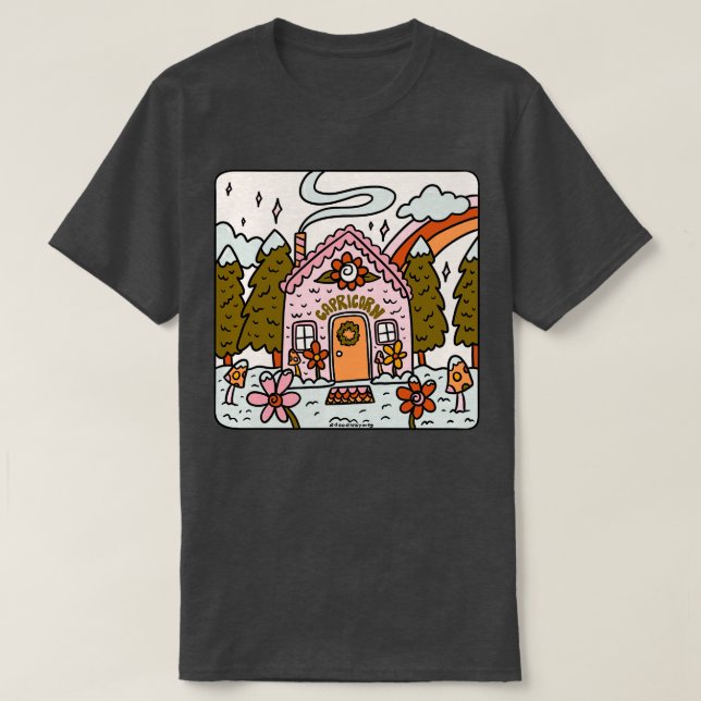 Camiseta Capricorn Gingerbread House (Diseño del anverso)