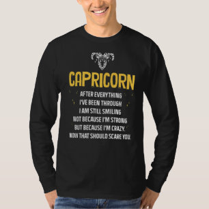 Camiseta Capricorn Hechos Astrología Cita el signo zodiaco 