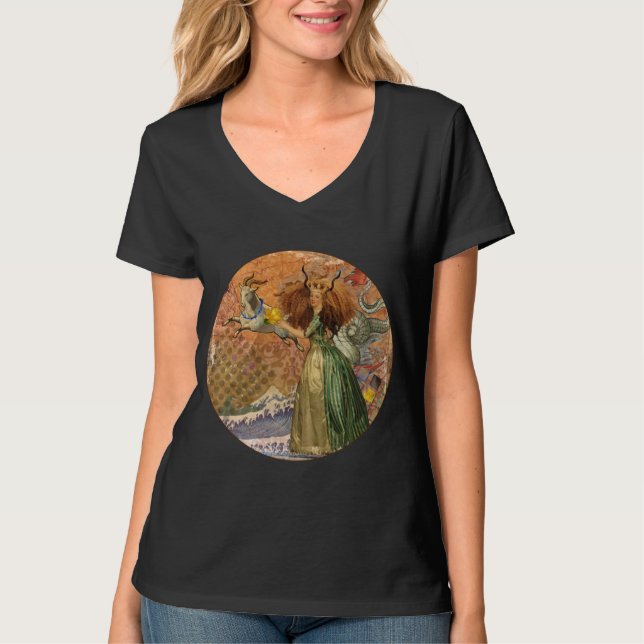 Camiseta Capricorn Mujer Goat Whimsical Fun (Anverso)