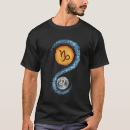 Camiseta Capricorn Sun Leo Moon Zodiac Rótulo T-Shirt