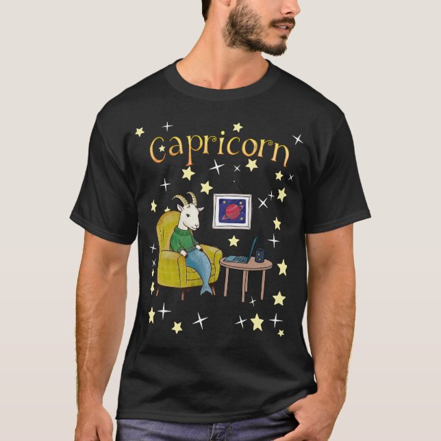 Camiseta Capricorn Zodiac Star señal T-Shirt (Anverso)