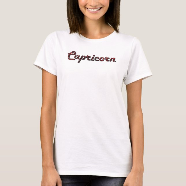 Camiseta Capricornio en Garnets (Anverso)