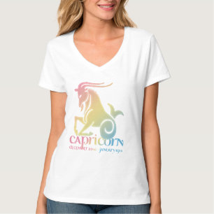 Camiseta Capricornio la astrología de la cabra Zodiac Paste