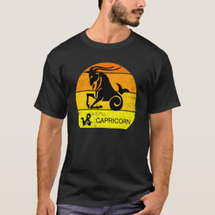 Camiseta Capricornio Mujeres de Rótulo Zodiac que aman el h