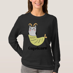 Camiseta Capricornio Rótulo Zodiac Cuidó Gracioso Gato Gato