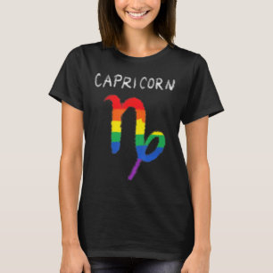 Camiseta Capricornio Rótulo Zodiac Lgbt Lgbt Llub Gay