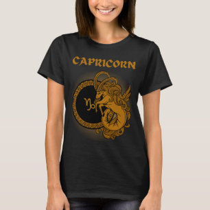 Camiseta Capricornio Zodiac de estilo medieval
