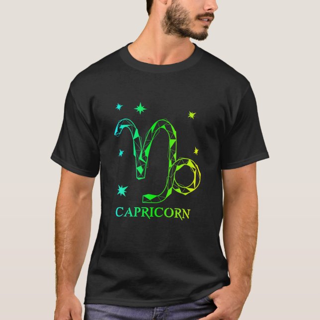 Camiseta Capricornio Zodiac Design para personas que aman A (Anverso)