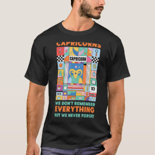 Camiseta Capricornio Zodiac no lo recuerda todo excepto Nev