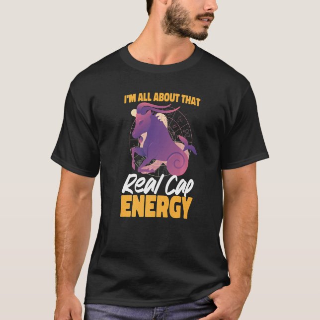 Camiseta Capricornio Zodiac y todo lo que quiero es ese ver (Anverso)