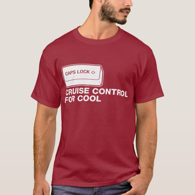 Camiseta capslock - control de travesía para fresco (Anverso)