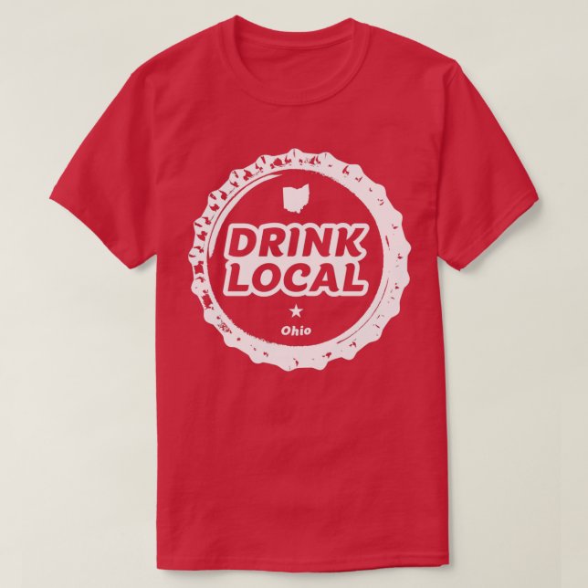 Camiseta Cápsula de botellas de cerveza de Ohio local para  (Diseño del anverso)