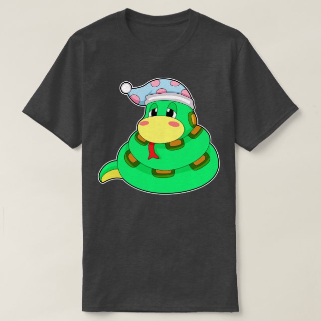 Camiseta Cápsula de la noche para dormir la serpiente (Diseño del anverso)