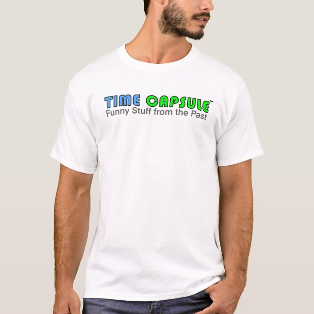 Camiseta Cápsula del tiempo (Cosas divertidas del pasado) C (Anverso)