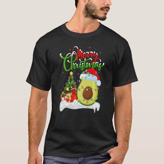 Camiseta Cápsulas de aguacate para navidad decoraciones de  (Anverso)