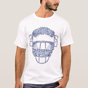 Camiseta Captadores de béisbol Máscara Arte de Palabra