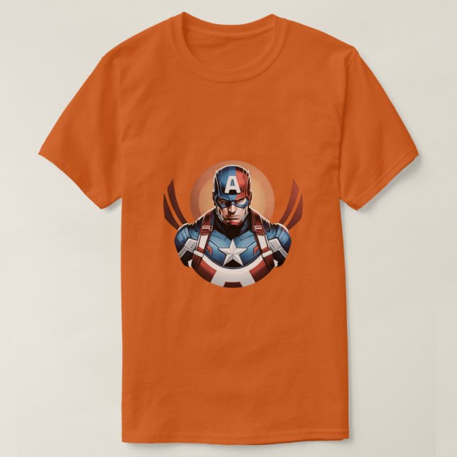 Camiseta captain America (Diseño del anverso)