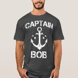 Camiseta CAPTAIN BOB Funny Nombre personalizado del cumplea