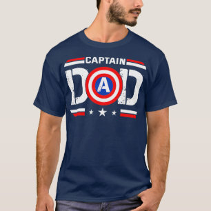 Camiseta Captain Dad Superhero Funny Men Fathers Day Dad