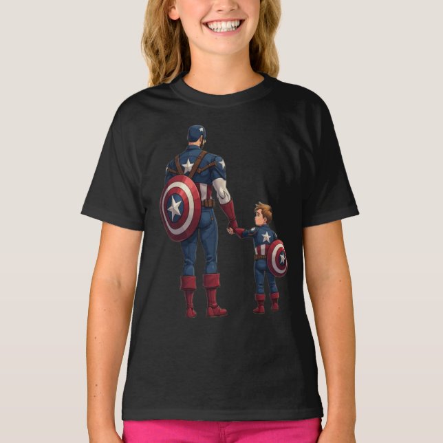 Camiseta Captain Dad y Sidepatson (Anverso)