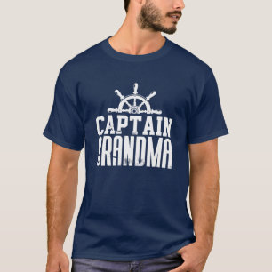 Camiseta Captain Grandma Funny Family Sailing Bote Lover Sh