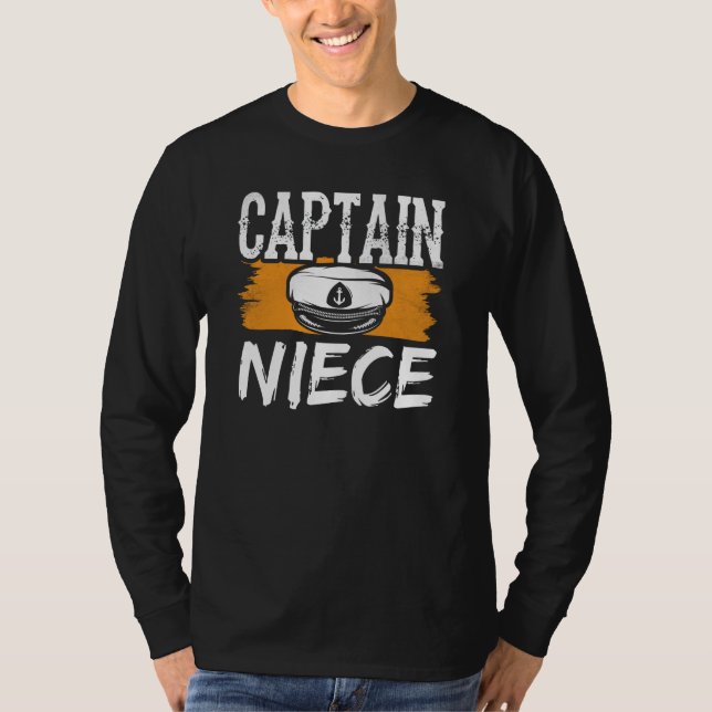 Camiseta Captain Niece Ship Boat Crew Yacht (Anverso)
